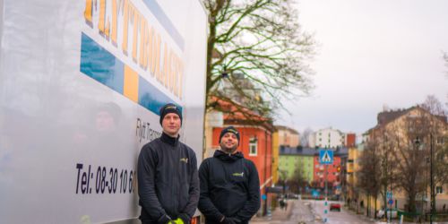 Två flyttgubbar åt Flyttbolaget i Stockholm